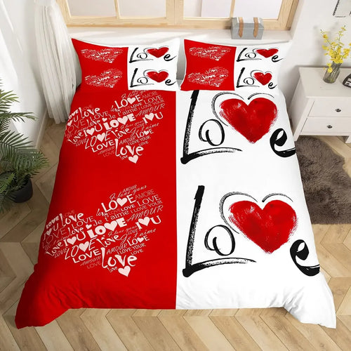 Housse de couette Amour & St-Valentin