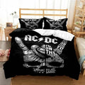 Housse de couette AC/DC main rock et paroles Highway to Hell