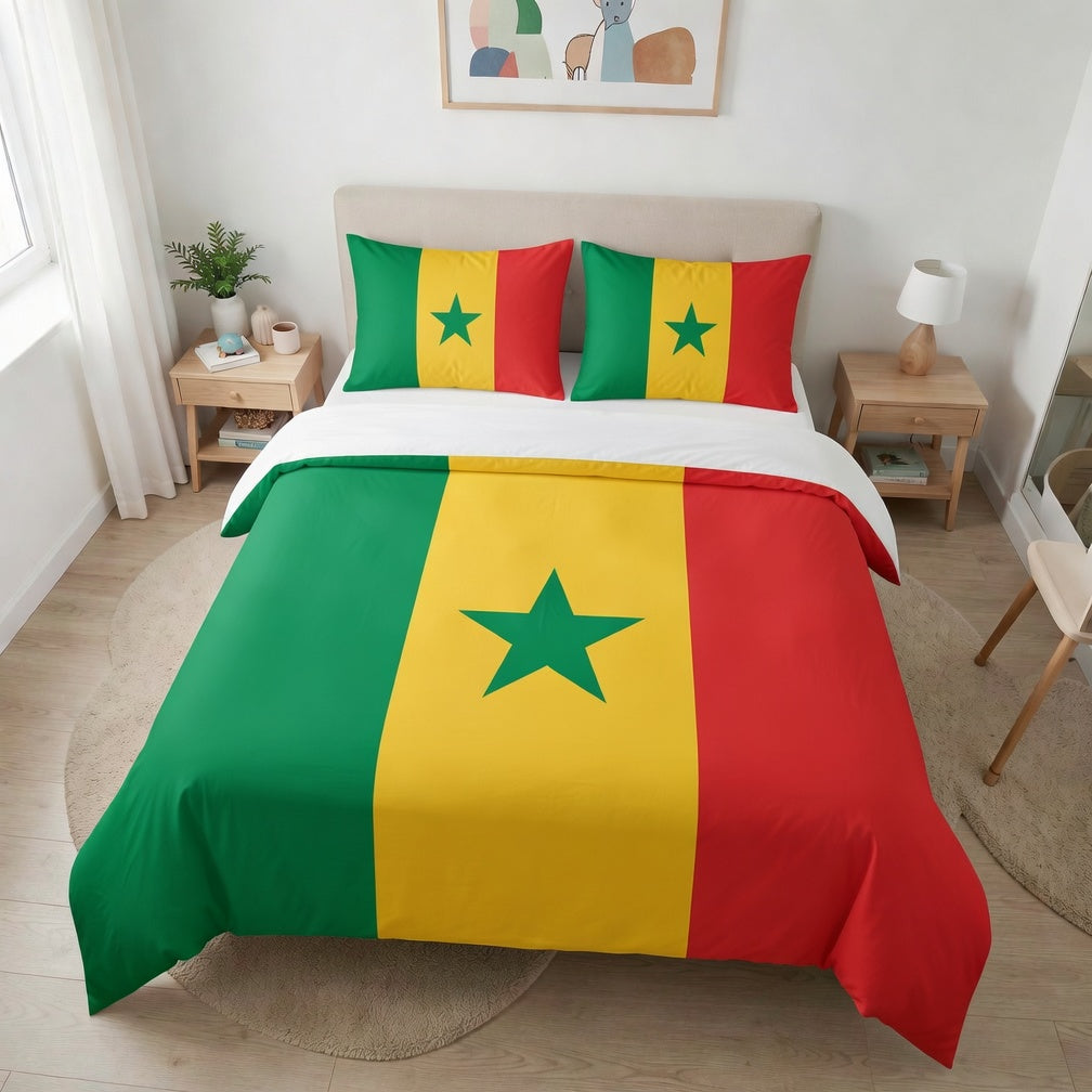 Housse de couette drapeau Sénégal