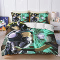 Housse de couette Saint Seiya Chevalier Noir et rayon vert