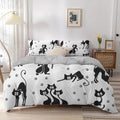 Niedlicher Kawaii-Katzen-Bettbezug