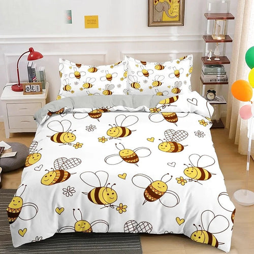 Housse de Couette Abeille Dessin Animé