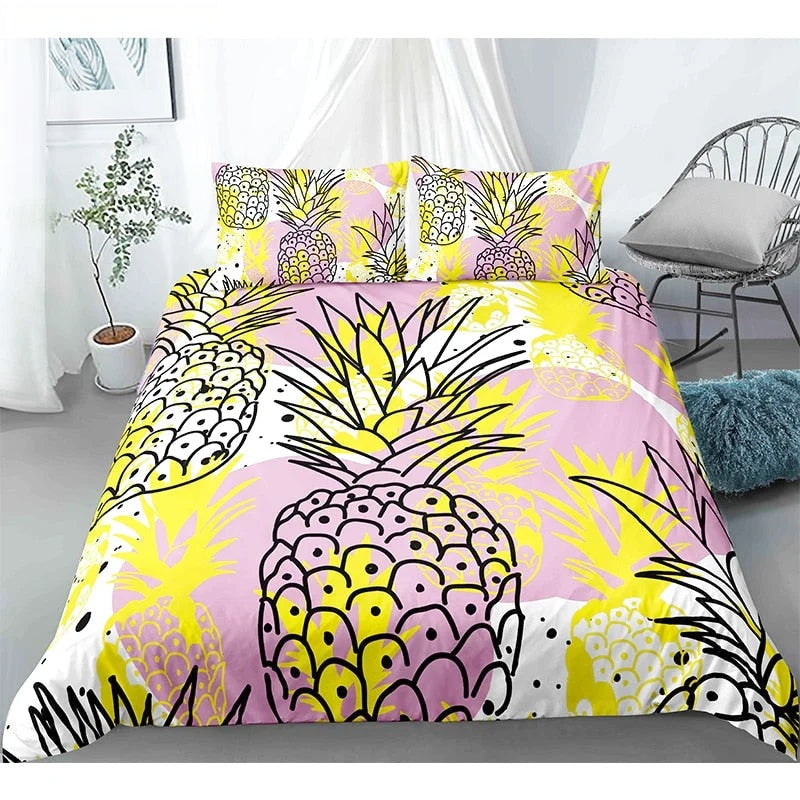 Housse de Couette Ananas Croquis