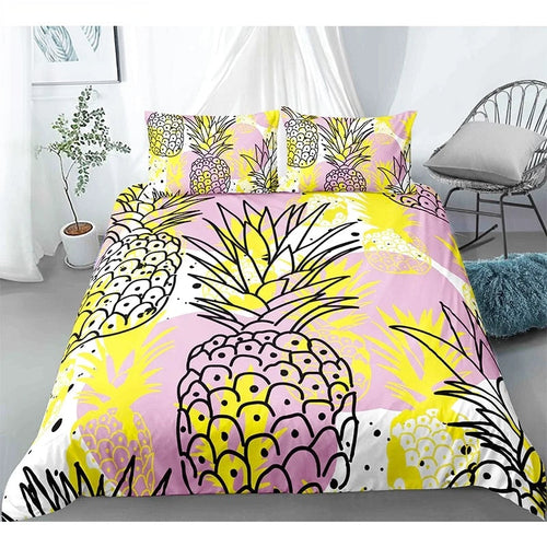 Housse de Couette Ananas Croquis