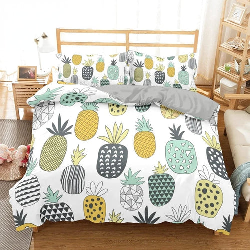 Housse de Couette Ananas Dessin