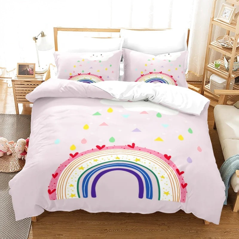 Housse de Couette Arc en Ciel Love