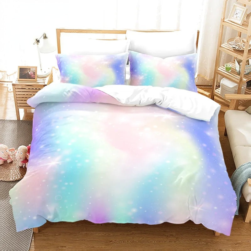Housse de Couette Arc en Ciel Paix