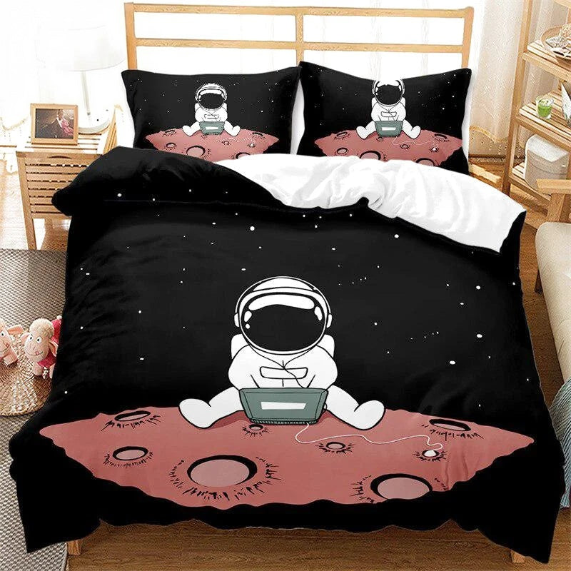 Housse de Couette Astronaute Astéroïde