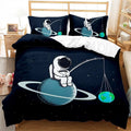 Housse de Couette Astronaute Saturne