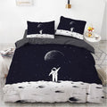 Housse de Couette Astronaute Terre Lune