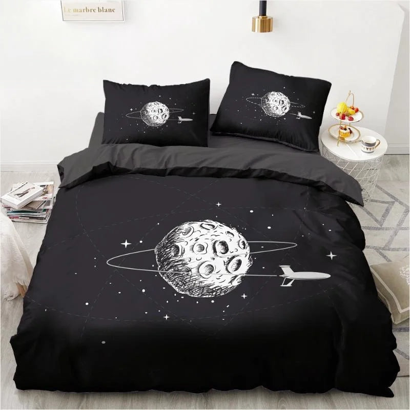 Housse de Couette Astronaute Vaisseau Spatiale
