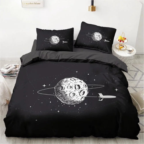 Housse de Couette Astronaute Vaisseau Spatiale