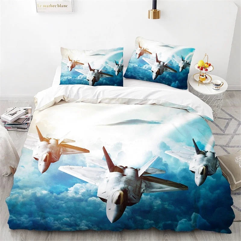Housse de Couette Avion de Chasse