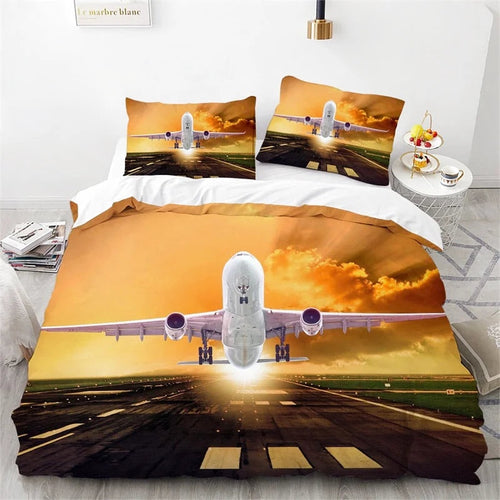 Housse de Couette Avion Décollage