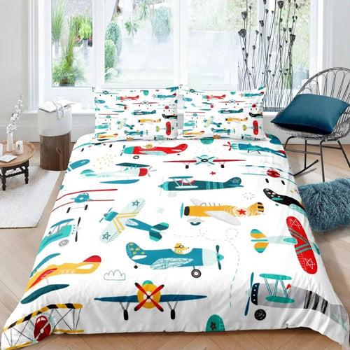Housse de Couette Avion Dessin