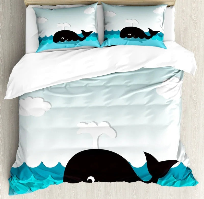 Housse de Couette Baleine Respire