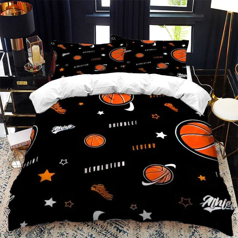 Housse de Couette Basket Ballon Orange