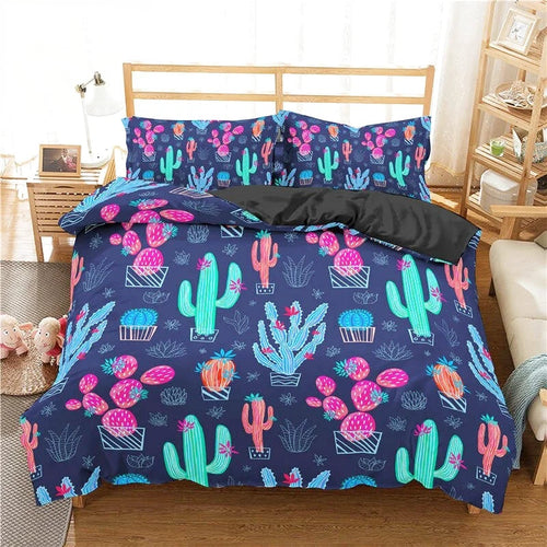 Housse de Couette Cactus Coloré