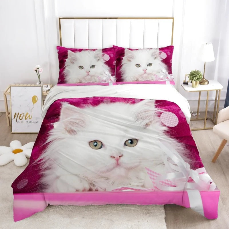 Housse de Couette Chat Fille