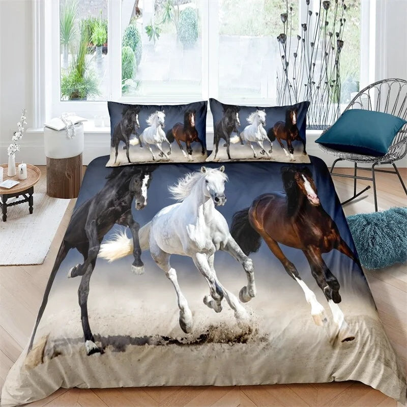 Housse de Couette Cheval 2 Personnes