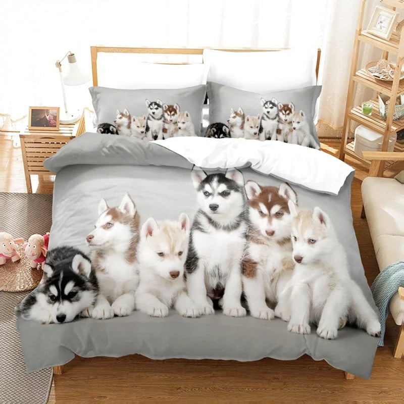 Housse de Couette Chien Husky