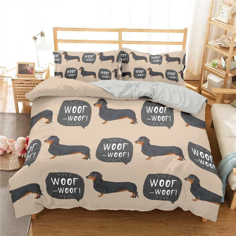 Housse de couette Chien Teckel