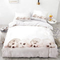 Housse de couette Chiots Blanche