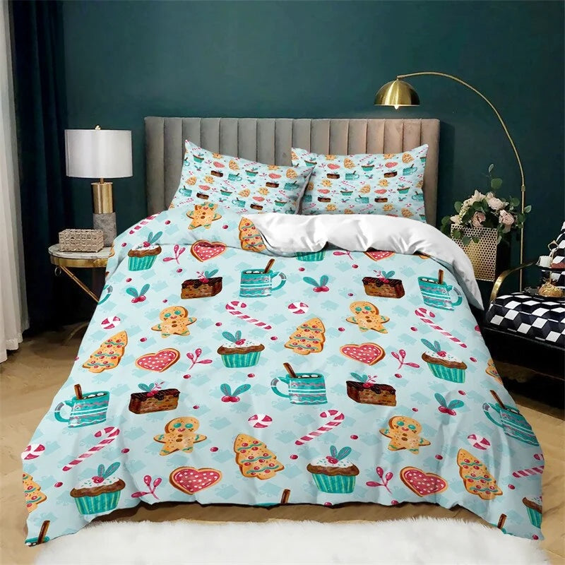 Housse de Couette Confiserie de Noel