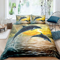 Housse de Couette Dauphin Coucher de Soleil