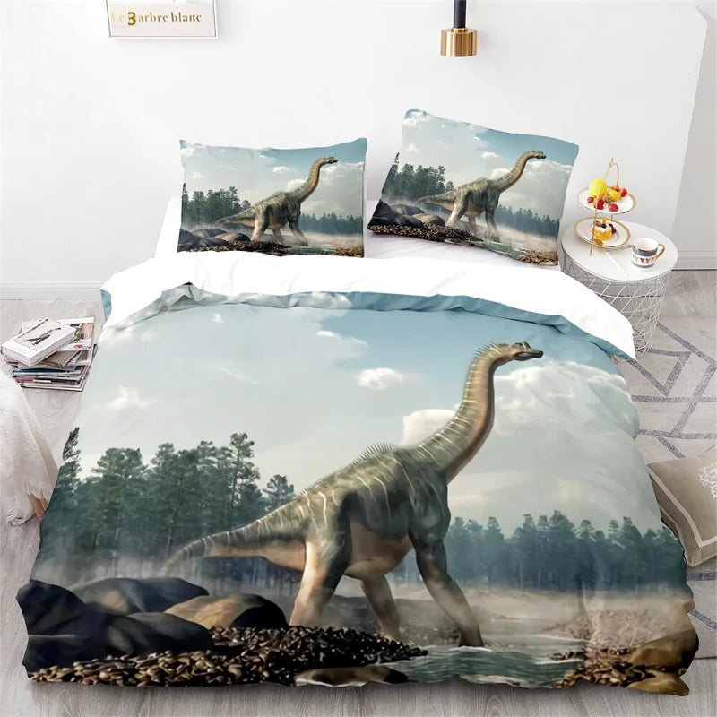 Housse de Couette Dinosaure à Long Cou