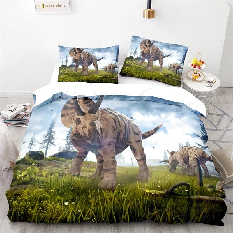 Housse de Couette Dinosaure Triceratops