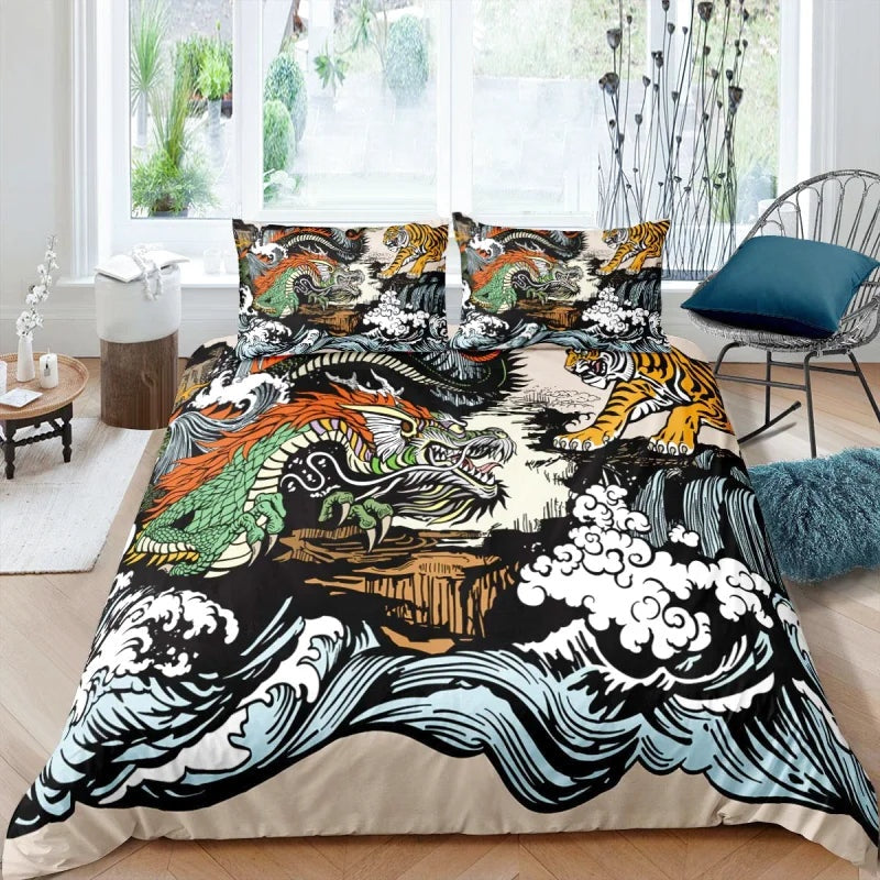 Housse de Couette Dragon Dessin