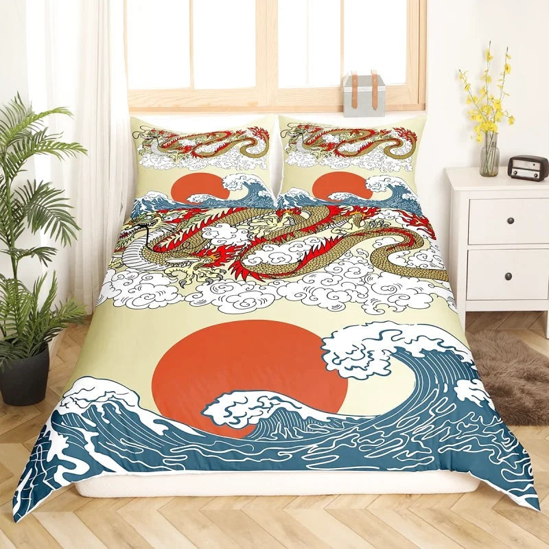Housse de Couette Dragon Vague