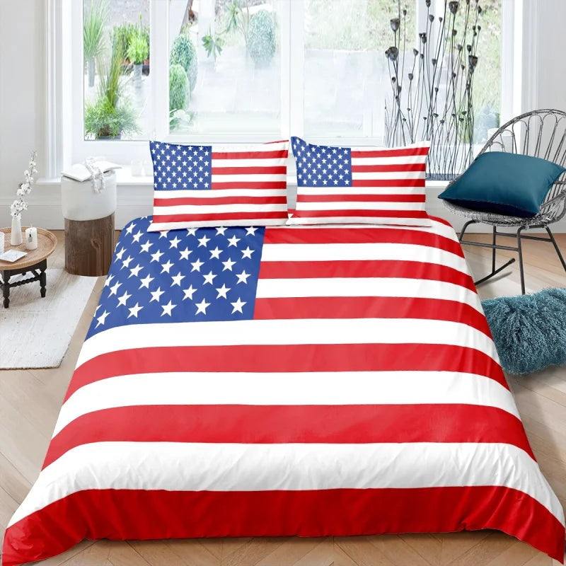 Housse de Couette Drapeau Etats Unis