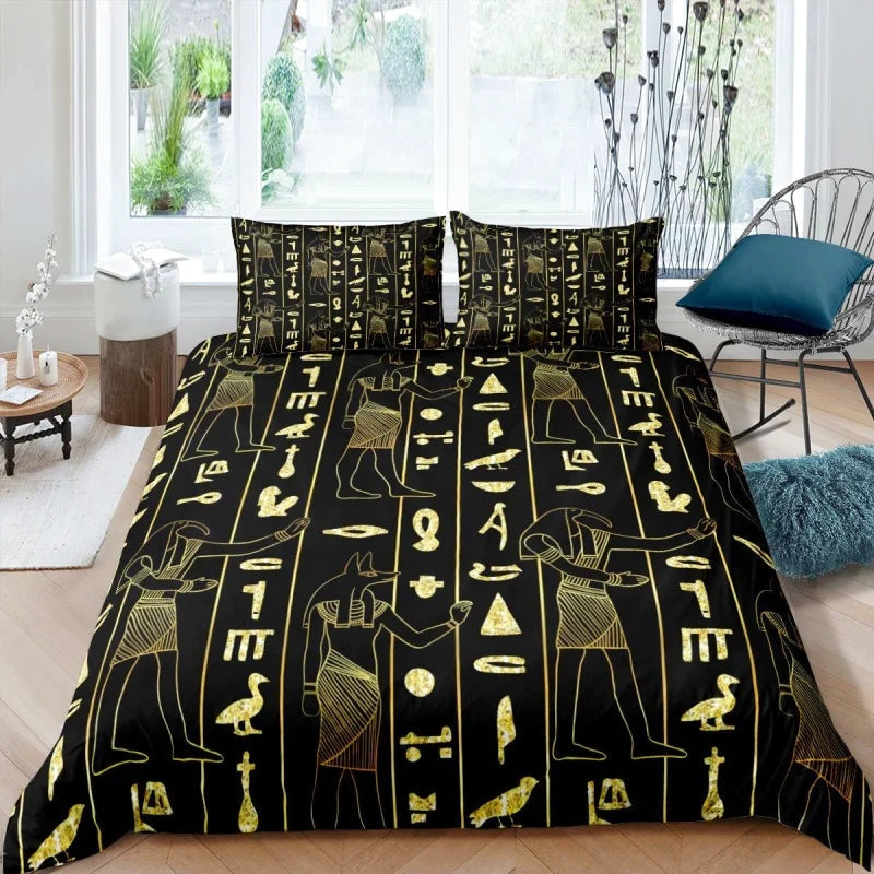 Housse de Couette Egypte Hiéroglyphe