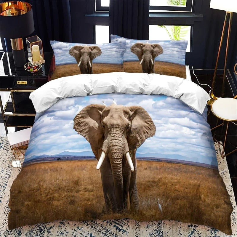 Housse de Couette Éléphant Afrique