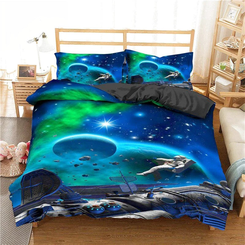 Housse de Couette Espace Astronaute