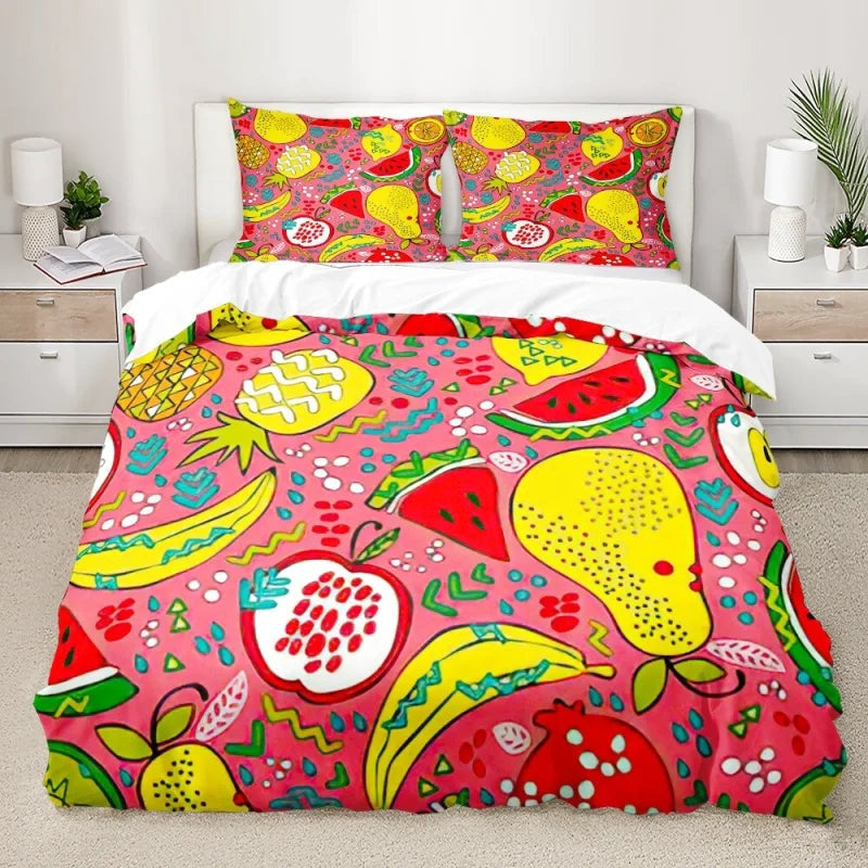 Housse de Couette Fruit Couleurs