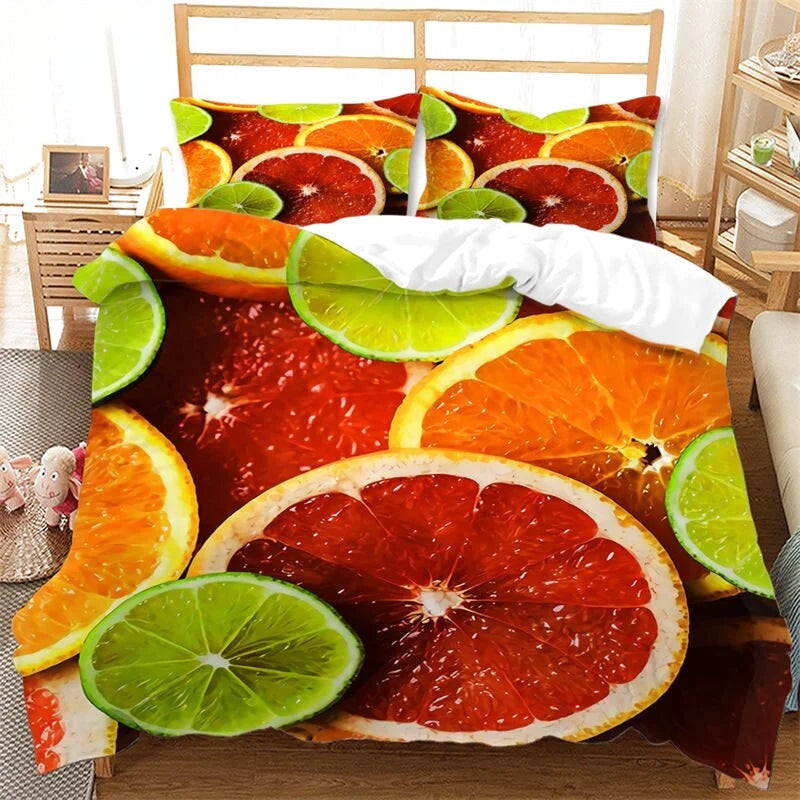 Housse de Couette Fruits Coupés