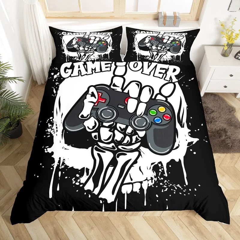 Housse de Couette Gamer Game Over