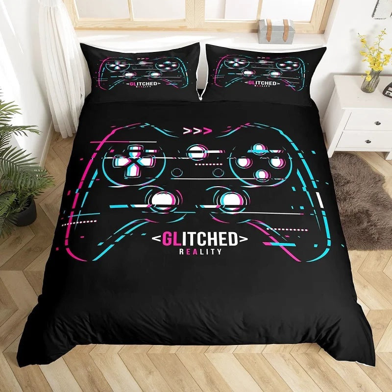 Housse de Couette Gaming Noir