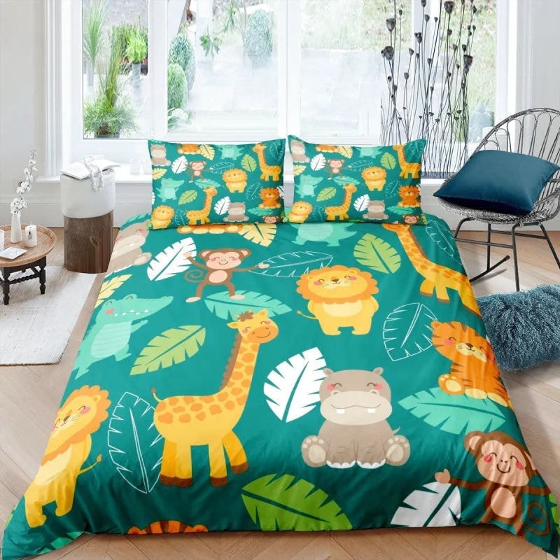 Housse de Couette Girafe Dessin