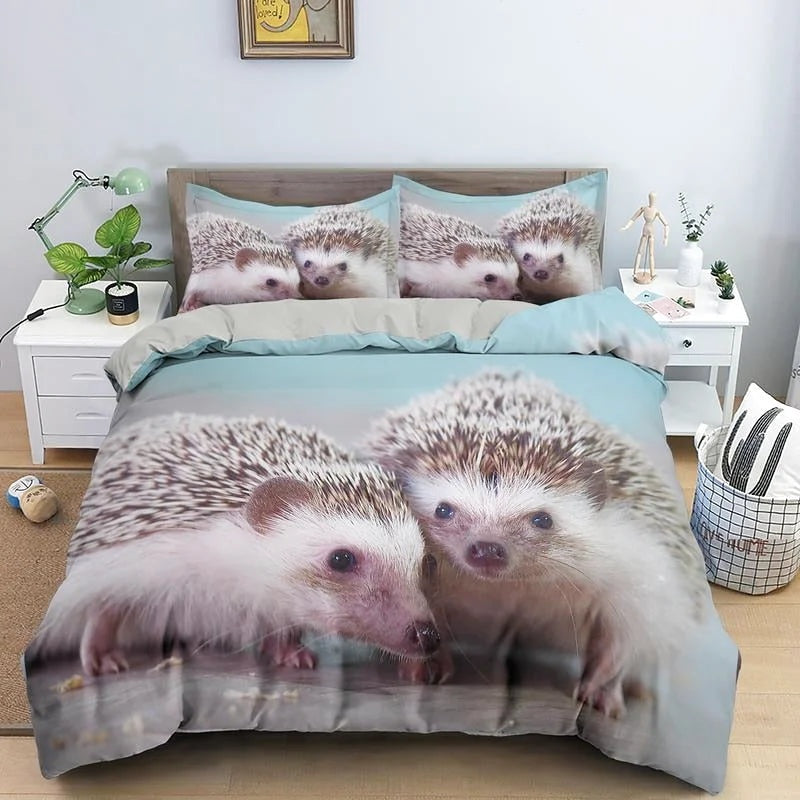 Housse de Couette Hérisson Couple