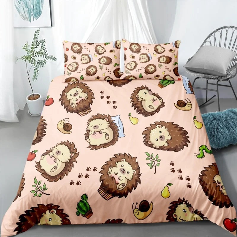 Housse de Couette Hérisson Décoration