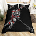 Housse de Couette Hockey Patinage Noir