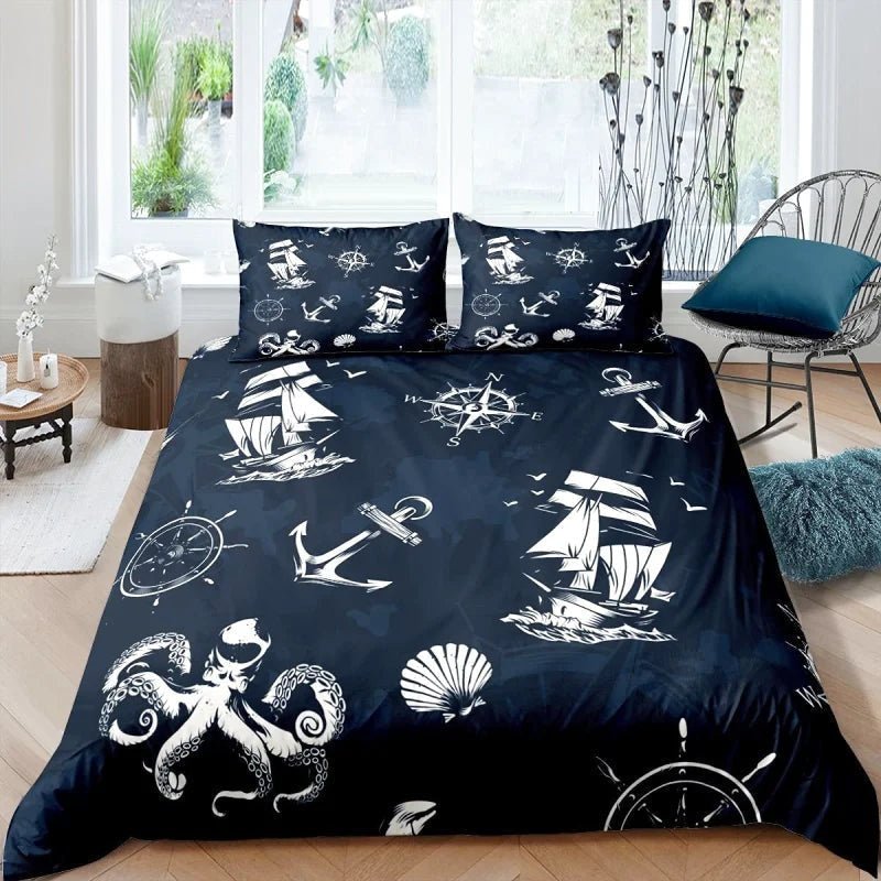 Housse de Couette Imprimé Pirate