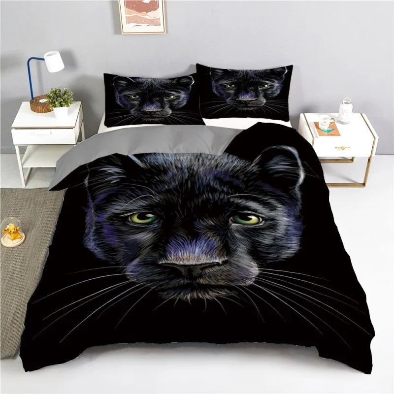 Housse de couette Jaguar Noir