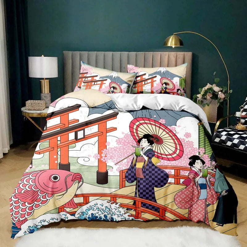Housse de Couette Japon Temple