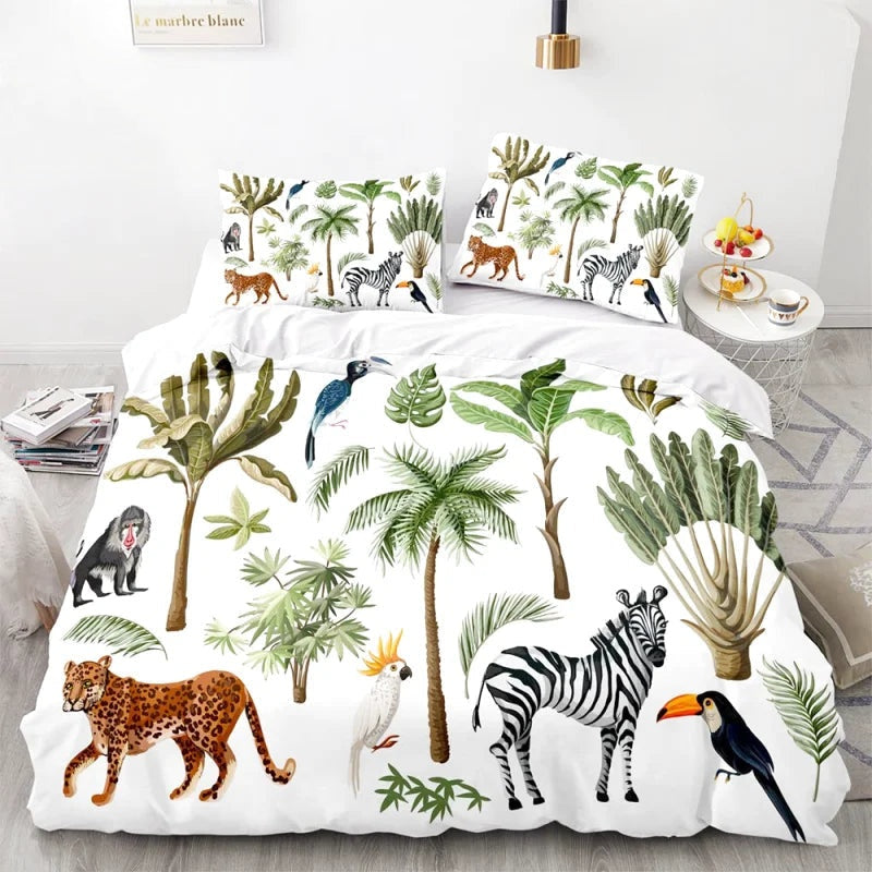 Housse de Couette Jungle Exotique