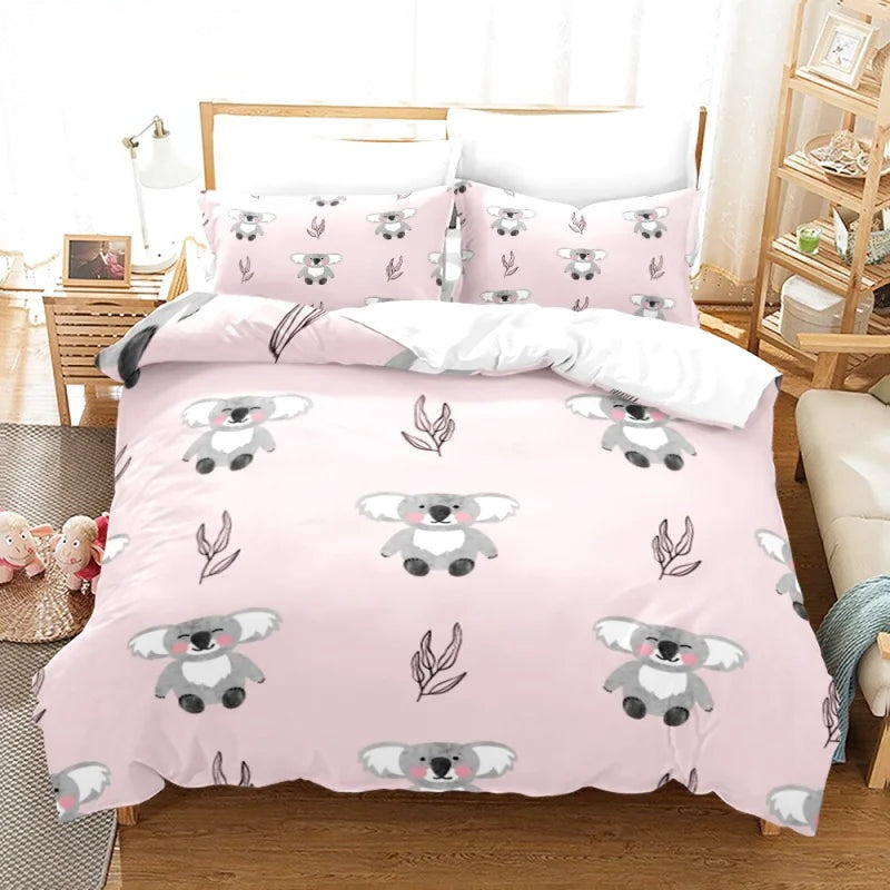 Housse de Couette Koala Petite Fille